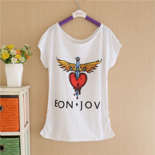 Summer New Brand T shirt Digital Print Minnie Cotton T-shirt Lady Batwing Sleeve Tshirt Tops Tee For Women GS