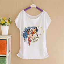 Summer New Brand T shirt Digital Print Minnie Cotton T-shirt Lady Batwing Sleeve Tshirt Tops Tee For Women GS