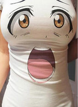 Summer T Shirt New Women Sexy T-shirt Summer Short Sleeve Funny Slim Big Eyes Print T Shirt Fashion Women Top Tees 71173 GS