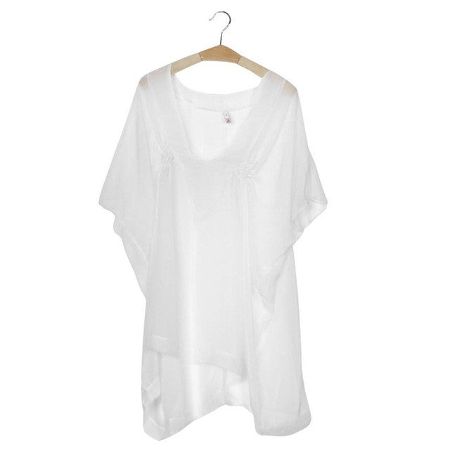 korean fashion clothing Women's Elegant Solid Loose Chiffon Blouse Shirt Women Tops kimono feminino GS