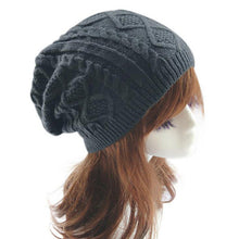 Warm  Hats Women Knitted Wool Twist Skullies Beanie hat For  Warm Cap hats Female Gorros Cappelli Invernali GS