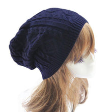 Warm  Hats Women Knitted Wool Twist Skullies Beanie hat For  Warm Cap hats Female Gorros Cappelli Invernali GS