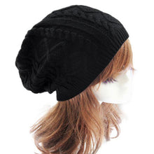 Warm  Hats Women Knitted Wool Twist Skullies Beanie hat For  Warm Cap hats Female Gorros Cappelli Invernali GS