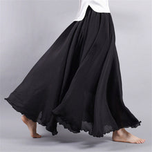 Women New Autumn Skirt Ankle-Length A-line Skirt Female Fashion Maxi Plus Size Faldas Saia Hot  71520 GS