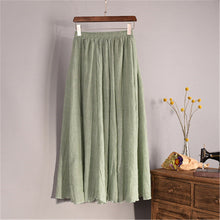 Women New Autumn Skirt Ankle-Length A-line Skirt Female Fashion Maxi Plus Size Faldas Saia Hot  71520 GS