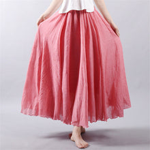 Women New Autumn Skirt Ankle-Length A-line Skirt Female Fashion Maxi Plus Size Faldas Saia Hot  71520 GS