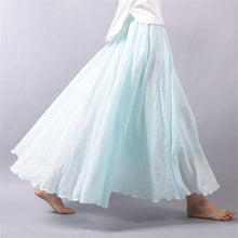 Women New Autumn Skirt Ankle-Length A-line Skirt Female Fashion Maxi Plus Size Faldas Saia Hot  71520 GS