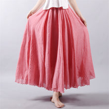 Women New Autumn Skirt Ankle-Length A-line Skirt Female Fashion Maxi Plus Size Faldas Saia Hot  71520 GS