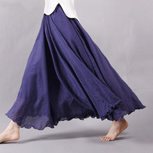 Women New Autumn Skirt Ankle-Length A-line Skirt Female Fashion Maxi Plus Size Faldas Saia Hot  71520 GS