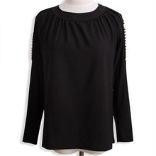 Women New Chiffon Plus Size Tops Full O-neck Blouse Off Shoulder Casaul Shirt With Button 70476 GS