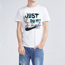 Women Summer Letter Just do it Print T Shirt Animal Print Men Rabbit Print Tops O-Neck Short Sleeve Couple t-shirt 71593 GS