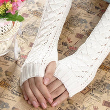 ladies hand gloves  Mitten Warm fingerless gloves Hollow Out Gloves Keyboard half finger glovesKnit Gloves GS