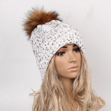 5 Hot Sales Faux Fur Knitted Hats Women  Warm Skullies & Beanies Hats For Women Hat Fashion Female Caps bonnet femme GS