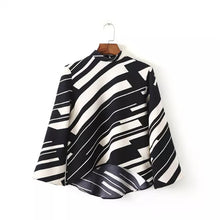 Autumn New Shirt Fashion Full Sleeve Casual Plus Size Female Women Blouse Stand Plus Size Patchwork Zip-up Tops 72089 GS
