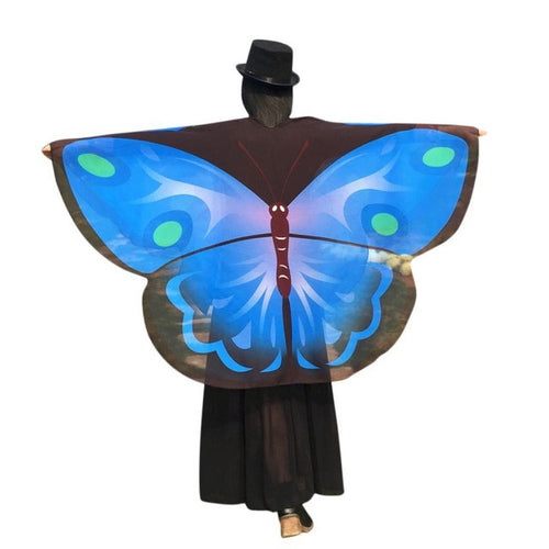 Fahsion Ladies Colorful Butterfly Print Scarves Soft Beautiful Chiffon Scarf Women Shawl Pashmina Female #63 GS