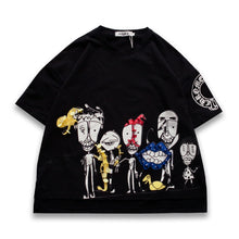Fashion New Short Sleeve Plus Size T-shirts Casual Female t shirts Funny Character Sequined Tops O-neck Women tshirts 72543 GS