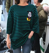 Fashion Short Sleeve T-shirts Korean New Fashion Cute Mouse Embroidery T Shirts Casual t-shirt Women Tops Plus Size 72657 GS