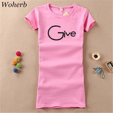 Fashion Short Sleeve T-shirts New Fashion Letter Give Embroidery T Shirts Casual Long Length Women Tops Plus Size 72655 GS