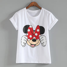 Fashion Short Sleeve T-shirts Plus Size Female T shirts Carton Letter Print Top O-neck Women t shirt 71275 GS