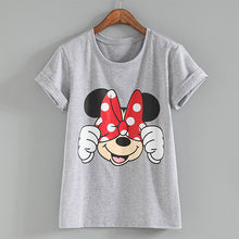 Fashion Short Sleeve T-shirts Plus Size Female T shirts Carton Letter Print Top O-neck Women t shirt 71275 GS