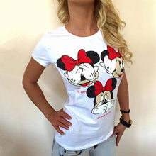 Fashion Short Sleeve T-shirts Plus Size Female T shirts Carton Letter Print Top O-neck Women t shirt 71275 GS