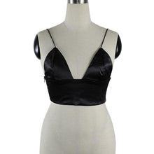 Fashion Style Tank Top Black Withe V Neck Women  Vest Top Sleeveless Casual Crop Tops Camisole Vest #5 GS
