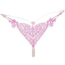 Fashion Women Sexy Crotchless Panites Hot Lingerie Panty Pearl Thong G-string Underwear Women bragas mujer #18 GS