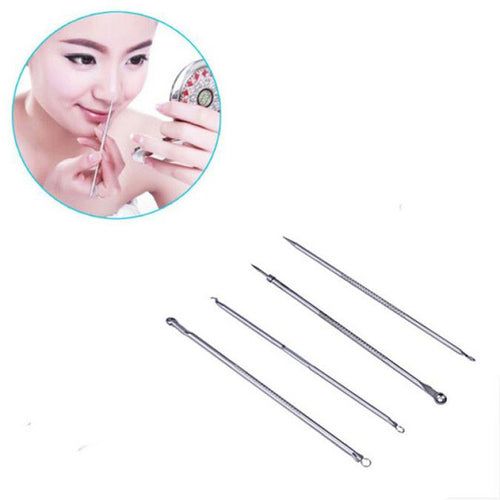 4pcs Blackhead Comedone Acne Blemish Remover Stainless Needles Remove Tool Unisex Gender Anne GS
