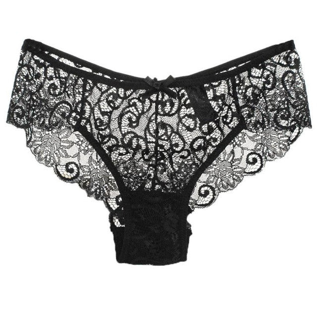 High Quality Women Lace Panties Underwear Transparent Comfort Breathable Plus size S/XL Breathable Briefs Sexy Lingerie #18 GS
