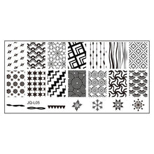 6*12cm Stainless Steel Nail Art Stamping Plates Geometric Sports Nails Template Stamp beauty Anne GS
