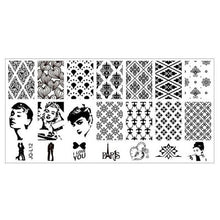 6*12cm Stainless Steel Nail Art Stamping Plates Geometric Sports Nails Template Stamp beauty Anne GS