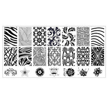 6*12cm Stainless Steel Nail Art Stamping Plates Geometric Sports Nails Template Stamp beauty Anne GS