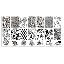 6*12cm Stainless Steel Nail Art Stamping Plates Geometric Sports Nails Template Stamp beauty Anne GS