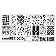 6*12cm Stainless Steel Nail Art Stamping Plates Geometric Sports Nails Template Stamp beauty Anne GS