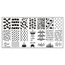 6*12cm Stainless Steel Nail Art Stamping Plates Geometric Sports Nails Template Stamp beauty Anne GS