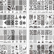 6*12cm Stainless Steel Nail Art Stamping Plates Geometric Sports Nails Template Stamp beauty Anne GS