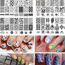 6*12cm Stainless Steel Nail Art Stamping Plates Geometric Sports Nails Template Stamp beauty Anne GS