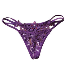 Hot Sale Diamond Lace G String And Thongs Women Sexy Low Waist Ladies Underwear Briefs Panty Lingerie #18 GS