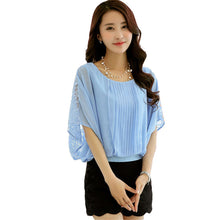 Hot  New 4XL Women 3/4 Blouse O-neck Batwing Sleeve Tee Shirt Casual Lace Blouses Fashion Plus Size Blusas 70632 GS