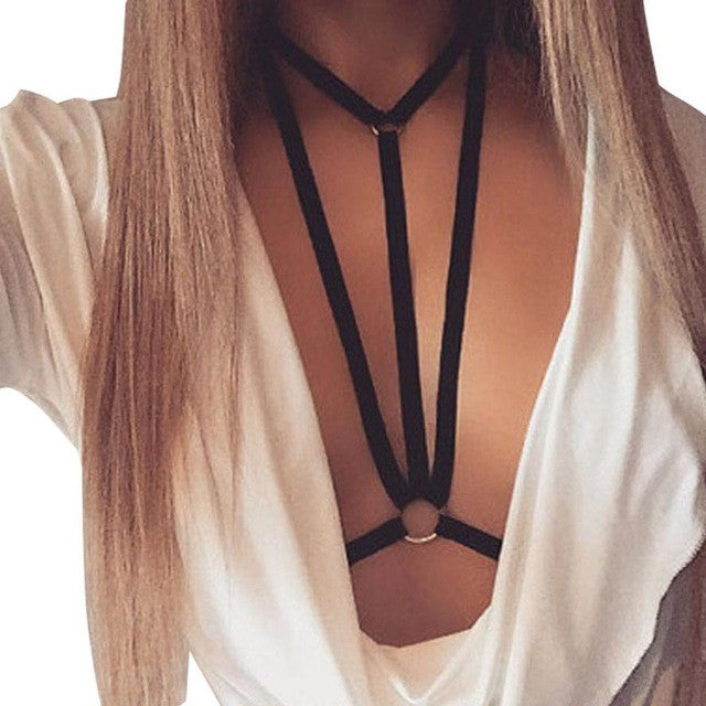 Hot Selling Sexy Women Crops Tops Ladies Alluring Elastic sexy Strappy Hollow Out Bra Bustier cropped feminino &23 GS