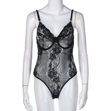 Hot Sexy Lace Bodysuit Women Hollow Out V Neck Sleeveless  Lace Bralette Bustier Jumpsuit Rompers Women Overalls #53 GS
