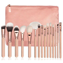 15 PCS Pro Makeup Brushes Set Cosmetic Complete Eye Kit + Case pinceis para maquiagem style Anne GS