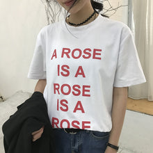 New Arrival Fashion Harajuku Letter Print T shirt Women Short Sleeve Slim Tops Korean Casual Loose T-shirt 72558 GS
