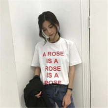 New Arrival Fashion Harajuku Letter Print T shirt Women Short Sleeve Slim Tops Korean Casual Loose T-shirt 72558 GS