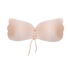 New Arrival Invisible Bra For Women Solid Bandage Wings Instant Breast Lift Silicone Push Up Bra Women Black/Khaki #23 GS