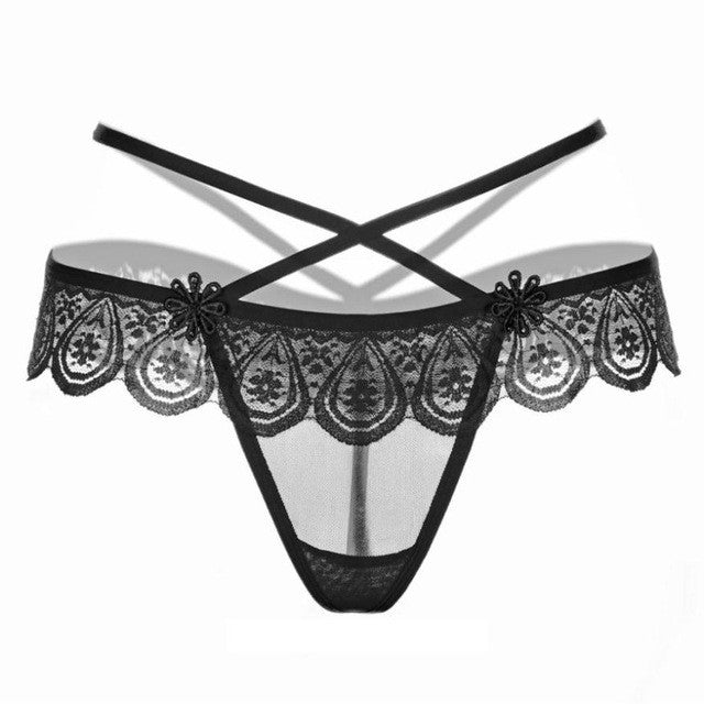 New Arrival Lace Women Sexy Panties Low Waist Hollow Transparent Panties Underwear Seamless G String And Thongs 6Colors#427 GS
