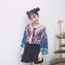 New Arrival Retro Women Shirts Korean Sexy Chiffon Blouse Shirt V collar Tassel Blusas Women Blouses Tops Plus Size 72726 GS