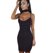 New Arrival Sexy & Club Wear Women  Dress Sling V-neck collar Sleeveless Slim Bodycon Party Dresses vestidos #25 GS