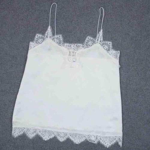 New Arrival Sexy Women Chiffon Tank Tops White Lace Bustier Vest Tops Women Girls Bralette Shirt Cami #1205 GS