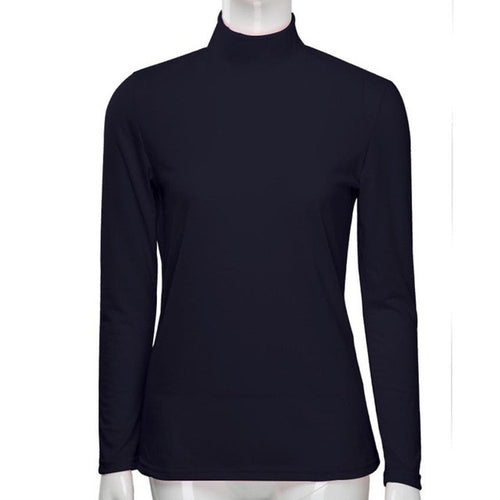 New Arrival Turuleneck Bottom T-Shirts Black Pink Long Sleeve Four Seasons Basic Tee Tops Women Ladies Tshirt Femme #1209 GS